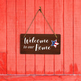 Welcome to our Home 5x10 Hanging Plus Wall or Door Sign | Family Home Decor